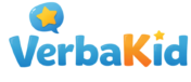 VerbaKid logo – online English learning platform for kids with fun and interactive lessons”